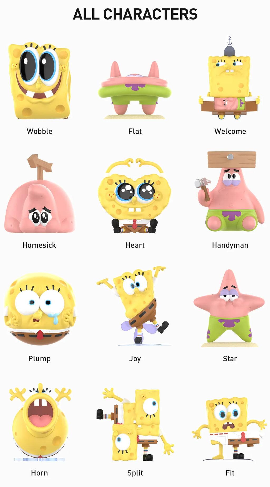 Pop Mart SpongeBob SquarePants Daily Quirks Series Figures