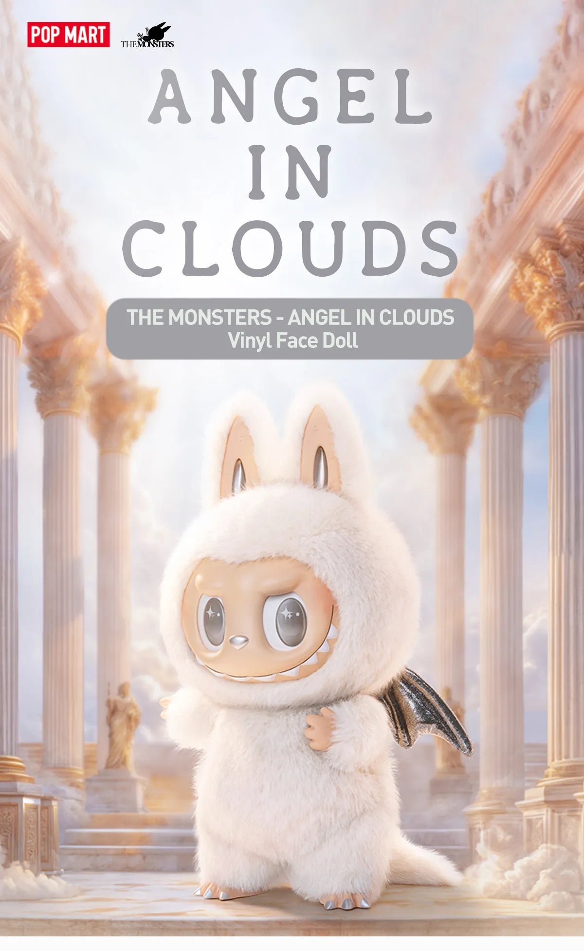 ZIMOMO THE MONSTERS V2 - ANGEL IN CLOUDS Vinyl Face Doll