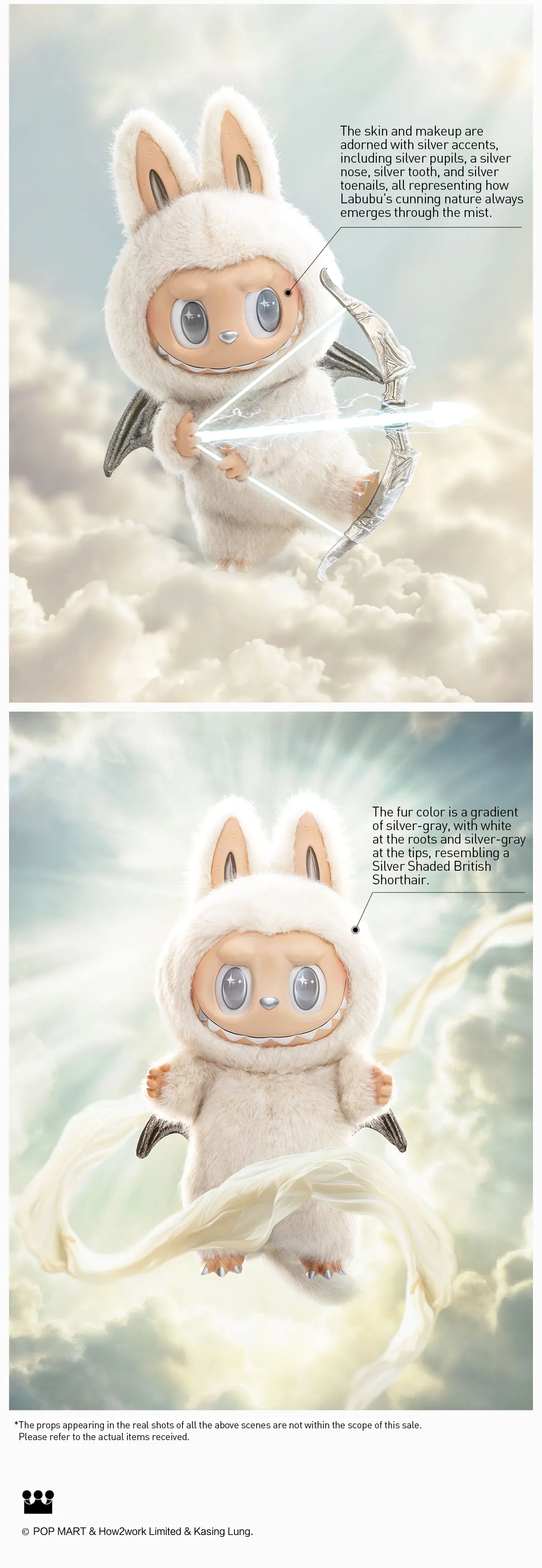 ZIMOMO THE MONSTERS V2 - ANGEL IN CLOUDS Vinyl Face Doll