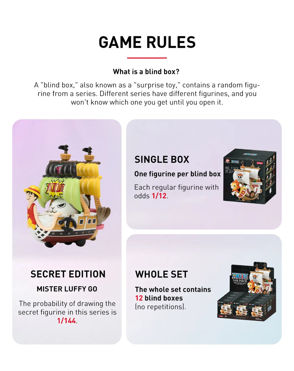 Pop Mart One Piece - The Grand Line Series Vehicles