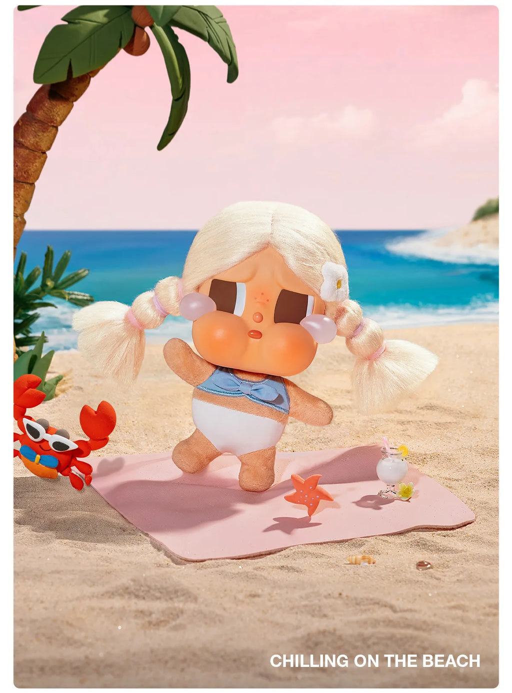 Pop Mart CRYBABY Vacation Mode On Series-Vinyl Plush Pendant Blind Box