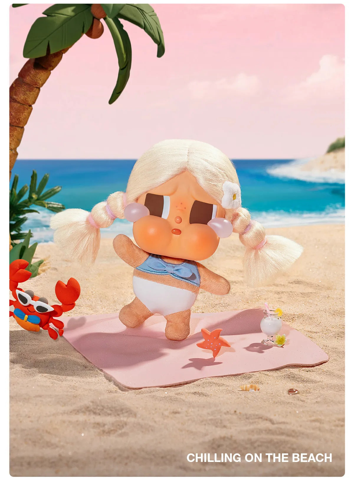 Pop Mart CRYBABY Vacation Mode On Series-Vinyl Plush Pendant Blind Box