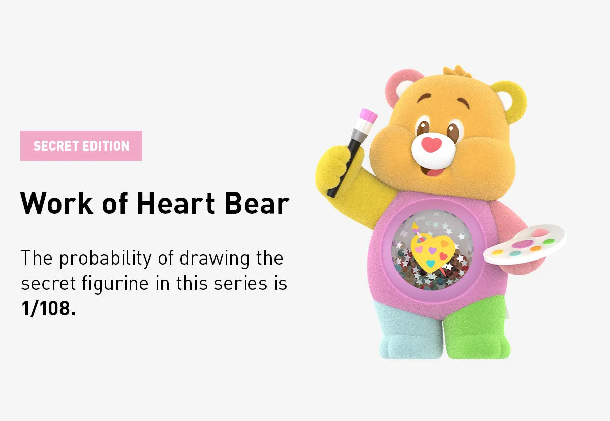Care Bears Colorful Hugs Series Figures, Blind Box
