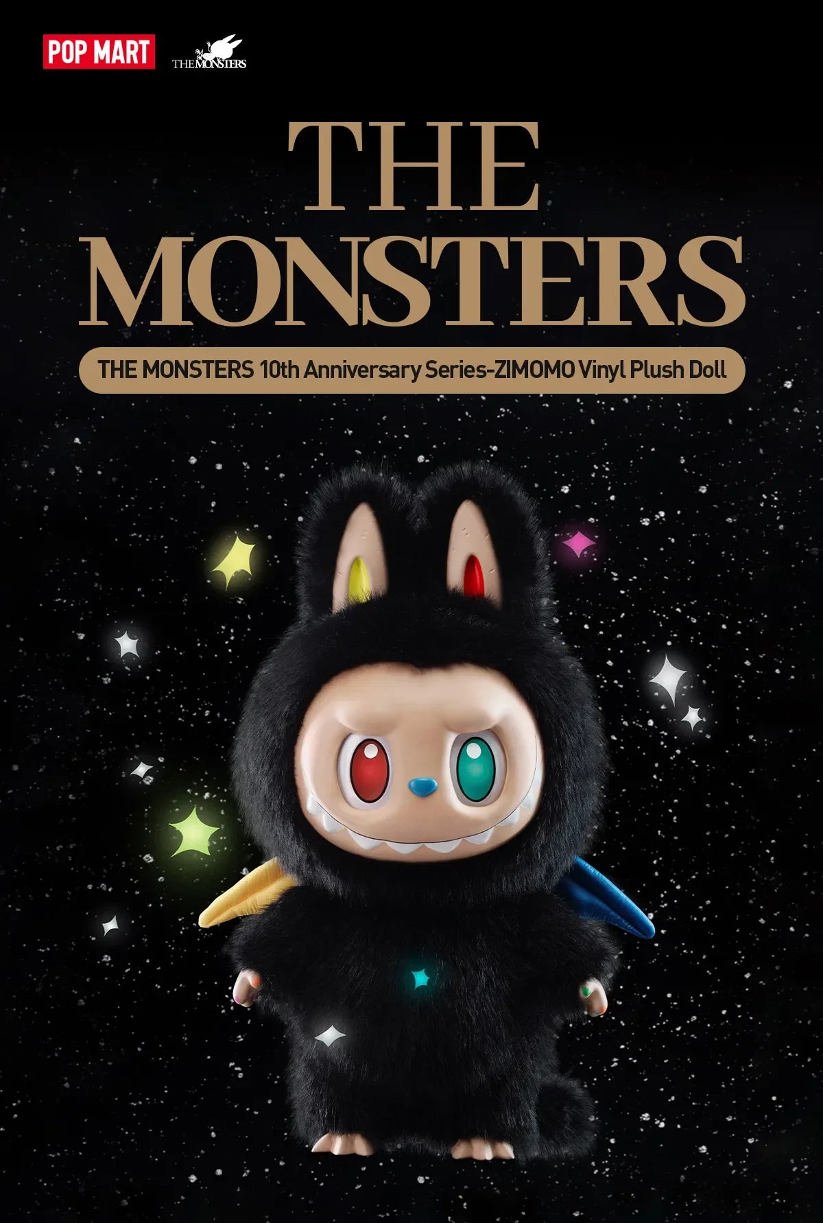 THE MONSTERS 10th Anniversary Series-ZIMOMO Vinyl Plush Doll