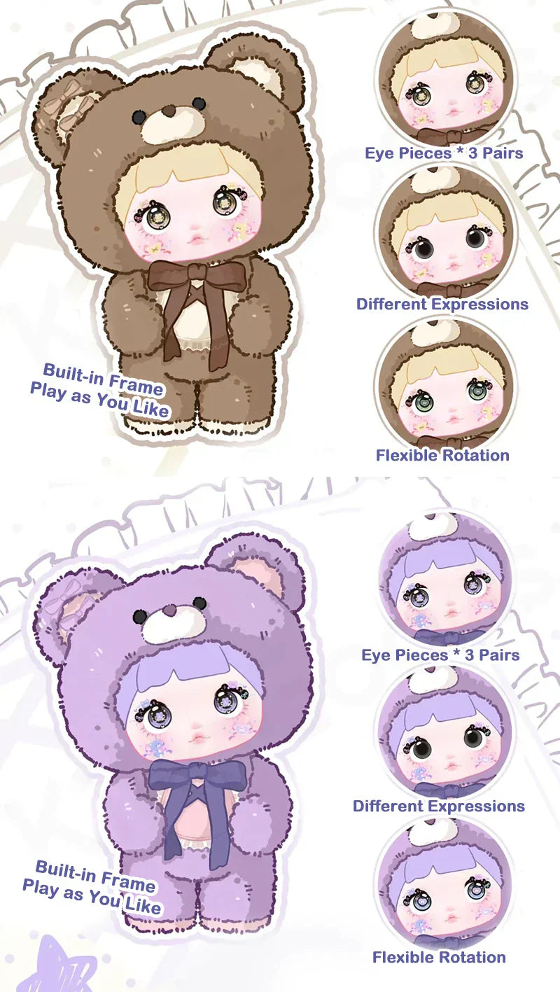 Nommi Good Night Bear Series 400% Plush Dolls, Blind Box