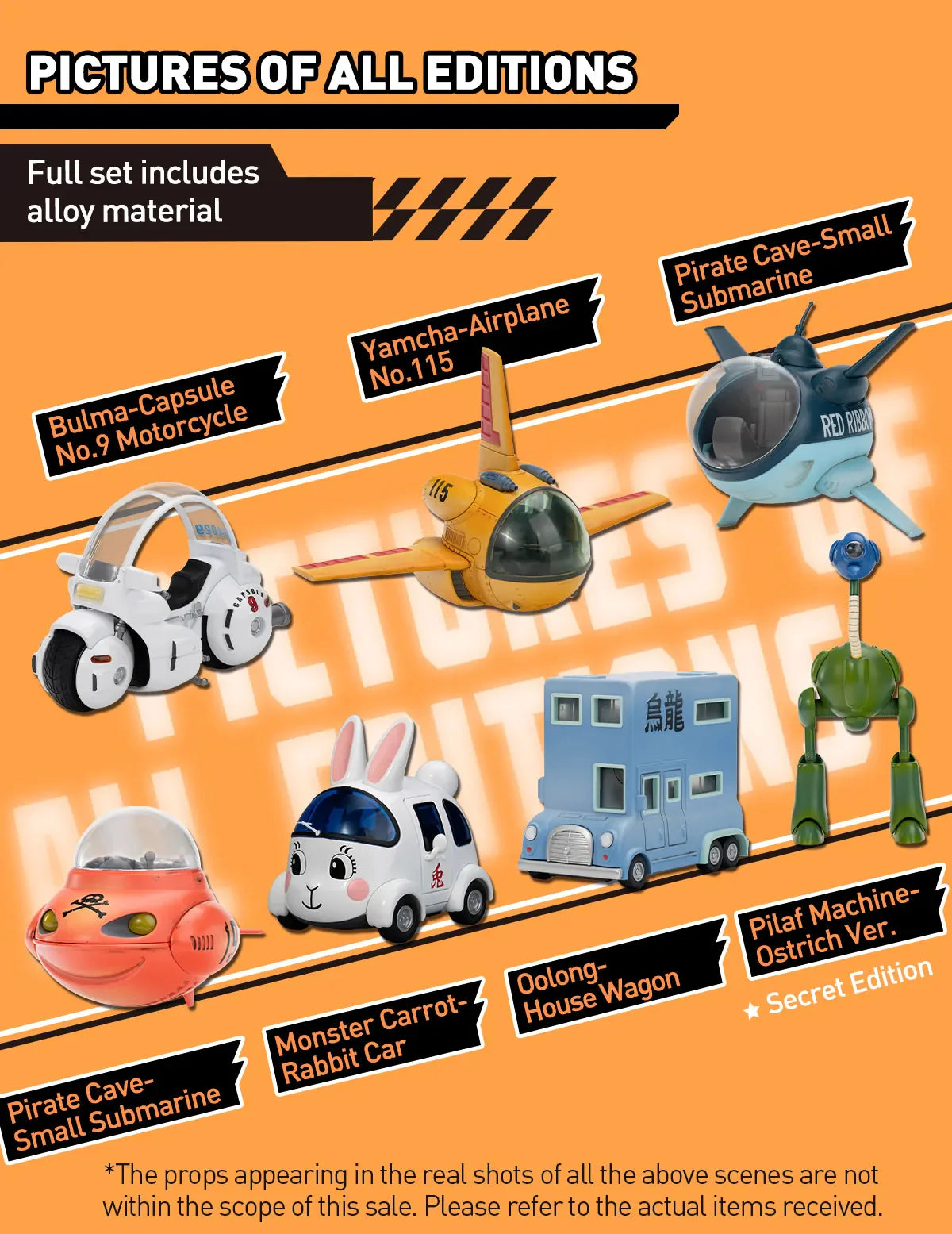 DRAGON BALL-Alloy Vehicles Series Figures, Blind Box