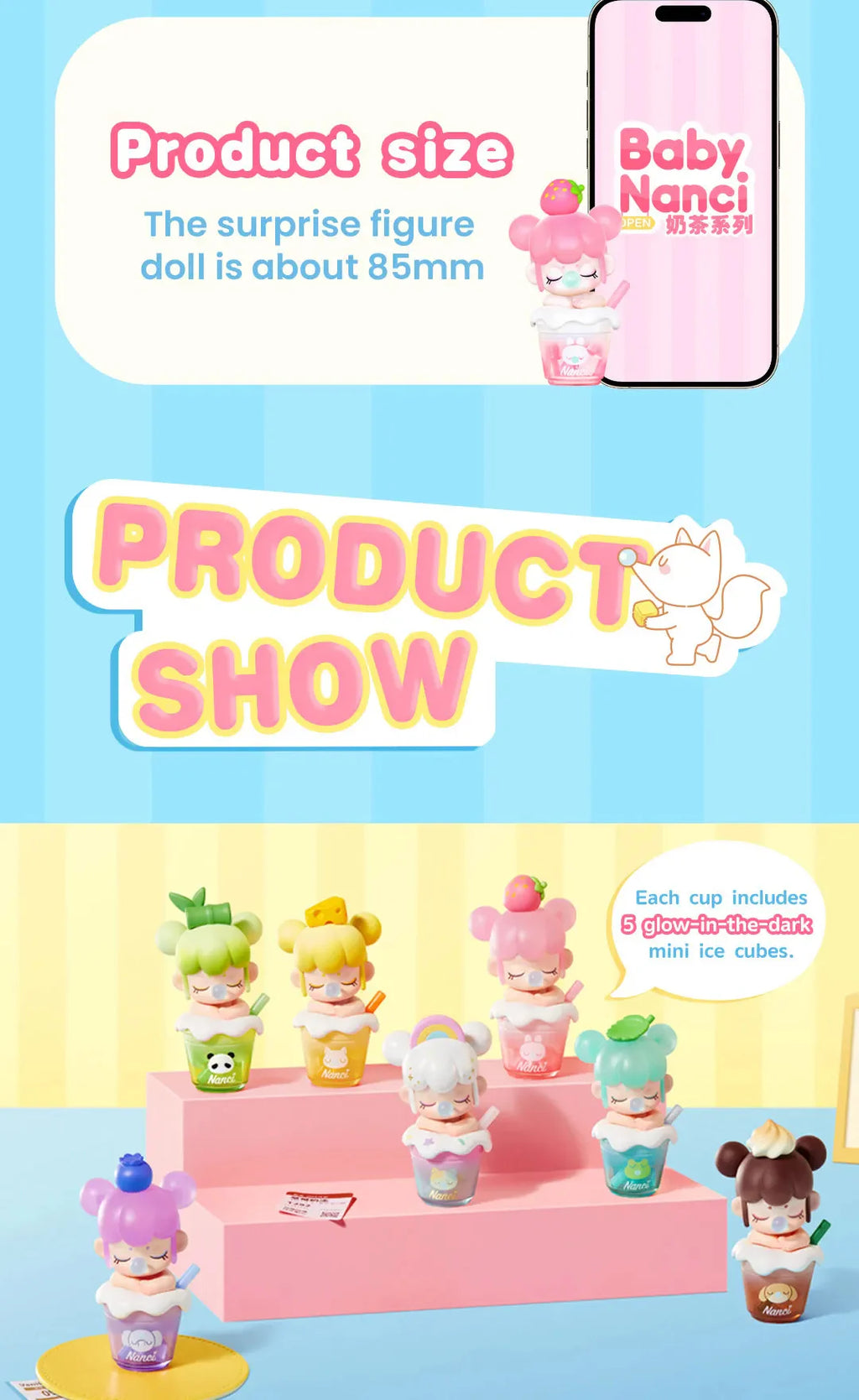 Rolife Baby Nanci Milk Tea Series Figures, Blind Box