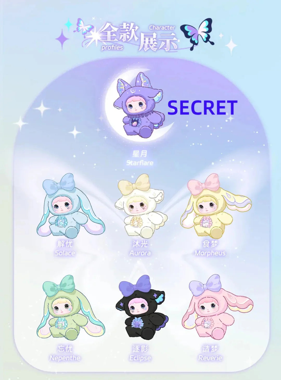 Nommi Fantasy World Series Plush Dolls, Blind Box